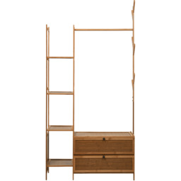 Multi-functional Wooden Coat Rack - Brown - thumbnail 2