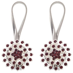 One Pair Sparkling Curtain Tiebacks - Red - thumbnail 2
