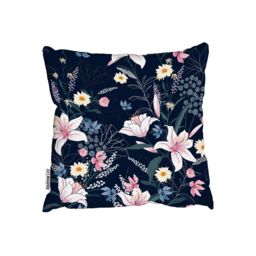 Many Flowers Outdoor Cushion - Blue / 60cm - thumbnail 2
