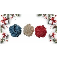 Handmade Scented Fancy Christmas Wax Candles - Yarn - image 1