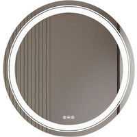 LED Illuminated Dimmable Round Wall Mirror with Anti-Fog And Demister - Clear - image 1