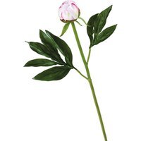 Artificial Single Sarah Bernhardt Peony Bud Flower Stem L45cm - Pink - image 1