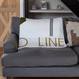 Art Deco Metro Line Blanket - Gold - thumbnail 3