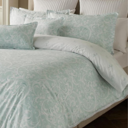 Ophelia Duck Egg Floral Reversible Duvet  Set - Duckegg / 260cm - thumbnail 3