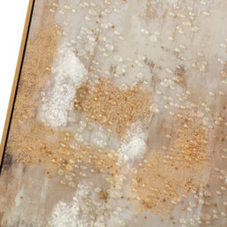 Set of 3 Bronzite Foiled Jewelled Art - Beige - thumbnail 3