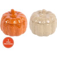 Large Ceramic Pumpkin Shaped Candle