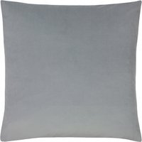 Sunningdale Velvet Cushion - Platinum / Feather / 50cm