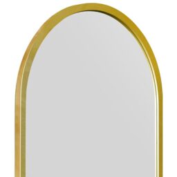 MirrorOutlet Arcus - Gold Metal Framed Arched Wall Mirror 120CM X 60CM - Gold - thumbnail 4