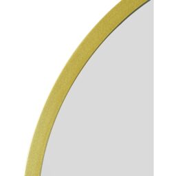 MirrorOutlet Arcus - Gold Metal Framed Arched Wall Mirror 120CM X 60CM - Gold - thumbnail 5