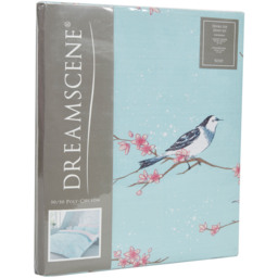 Dreamscene Blossom Bird Duvet Cover with Pillowcases - Blue / Double - thumbnail 3