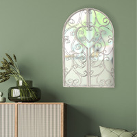 Metal Shutter Mirror - White - image 1