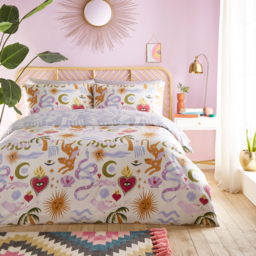 Alchemy Abstract Duvet Cover Set - Multicolour / Single - thumbnail 4