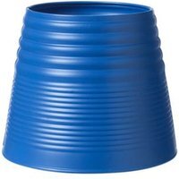 Set of 3 Indoor Upside Down Tin Plant Pots - Marino Blue - image 1