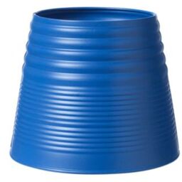 Set of 3 Indoor Upside Down Tin Plant Pots - Marino Blue - thumbnail 2