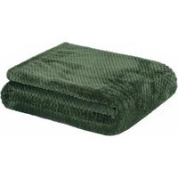 Waffle Honeycomb Mink Throw - Forest Green / 200cm - image 1