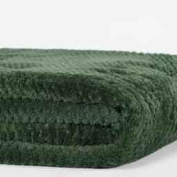 Waffle Honeycomb Mink Throw - Forest Green / 200cm - thumbnail 2