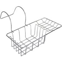 Dara Chrome Wire Hanging Bath Caddy - Silver