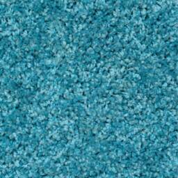 Soft Value Teal Blue Shaggy Area Rug - Teal Blue / 135 x 135cm - thumbnail 3