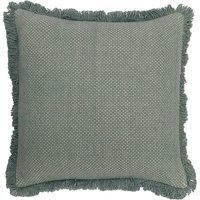 Sienna Twill Woven Cushion 45 x 45cm - Teal / Feather