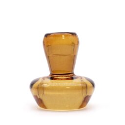 Vintage Amber Mushroom Flip Candle Holder Tealight Dinner Decor - Brown - thumbnail 3