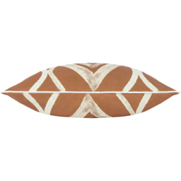 Cape Ikat Reversible Cushion - Rust / Feather - thumbnail 3