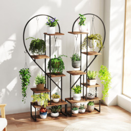 6-Tier Metal Plant Stand - Brown - thumbnail 3