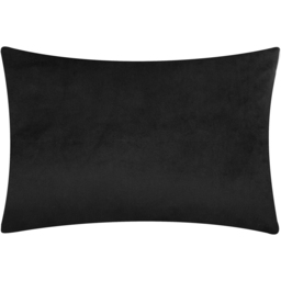 Chillies Embroidered Cushion - Black / 80 Feather 20 Polyester - thumbnail 2