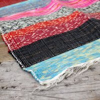Ultra Luxury Natural Rag Rug for Elegant Living Spaces - Multi