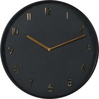 Black and Gold Wall Clock 40cm - Black - image 1