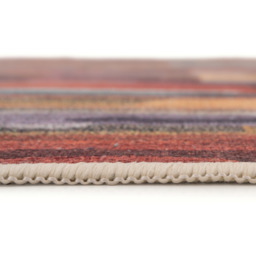 Multi-Colour Abstract Washable Area Rug - Multicolour / 80cm x 150cm - thumbnail 4