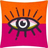 All Eyes On You Boucle Cushion - Orange/Pink / 80 Polyester 20 Feather - thumbnail 1