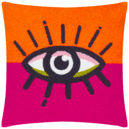 All Eyes On You Boucle Cushion - Orange/Pink / 80 Polyester 20 Feather - thumbnail 2