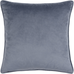 Lanzo Cut Velvet Piped Cushion - Dusk / Polyester - thumbnail 3