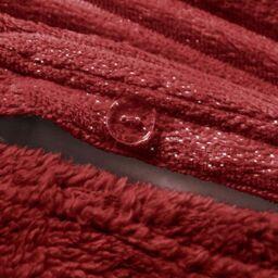 Glitter Cord Red With Teddy Soft Cosy Fleece Reverse Duvet Set - Red / Single - thumbnail 4