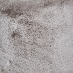 Large Rabbit Faux Fur Cushion - Grey - thumbnail 2