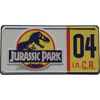 Jurassic Park Replica Number Plate Tin Sign - Multi - thumbnail 1