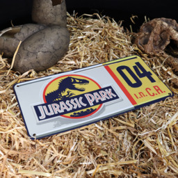 Jurassic Park Replica Number Plate Tin Sign - Multi - thumbnail 3