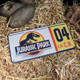 Jurassic Park Replica Number Plate Tin Sign - Multi - thumbnail 2