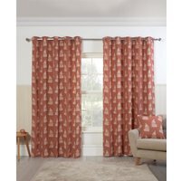 Esher Eyelet Curtains - Orange / 183cmcm / 229cmcm - image 1