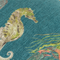 Abyss Sea Creatures Chenille Cushion - Ocean / Polyester - thumbnail 4