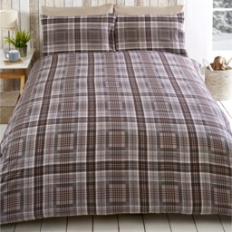St Andrews BC Cotton Fully Reversible Duvet Set With Pillowcase - Natural / Double - thumbnail 2