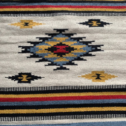 Kalaya Handloom Kilim Rug, 60 x 110cm - White - thumbnail 4