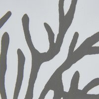 Coral Silhouette Art In Beaded Frame - Brown - thumbnail 1