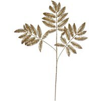 Artificial Metallic Fern Stem 95cm - Gold