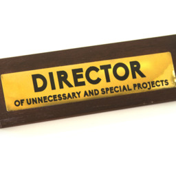Wooden Desk Sign - Director - Brown - thumbnail 2