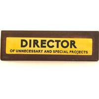Wooden Desk Sign - Director - Brown - thumbnail 1