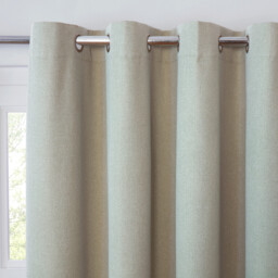 Linden Washable Blackout Curtain - Green / 229cm - thumbnail 3