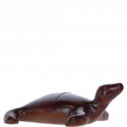Handcrafted Leather Turtle Decorative Ornament - Chestnut - thumbnail 5