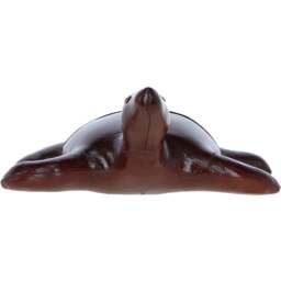 Handcrafted Leather Turtle Decorative Ornament - Chestnut - thumbnail 3