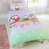 Goodnight Sweetheart Polycotton Duvet Set With Pillowcase - Multicolor